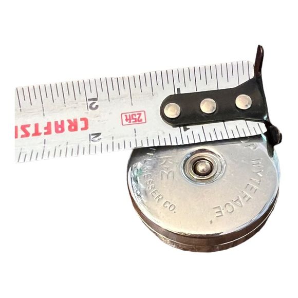 Vintage Tape Measure Tip Top Wyteface K+E Keuffel & Esser -  1950s silver color - Picture 4 of 6